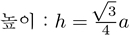 정삼각형의 한 변에서 높이의 공식